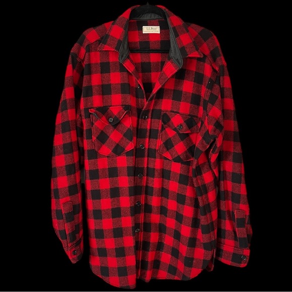 L.L. Bean Other - LL Bean Red and Black Plaid Maine Guide Shacket